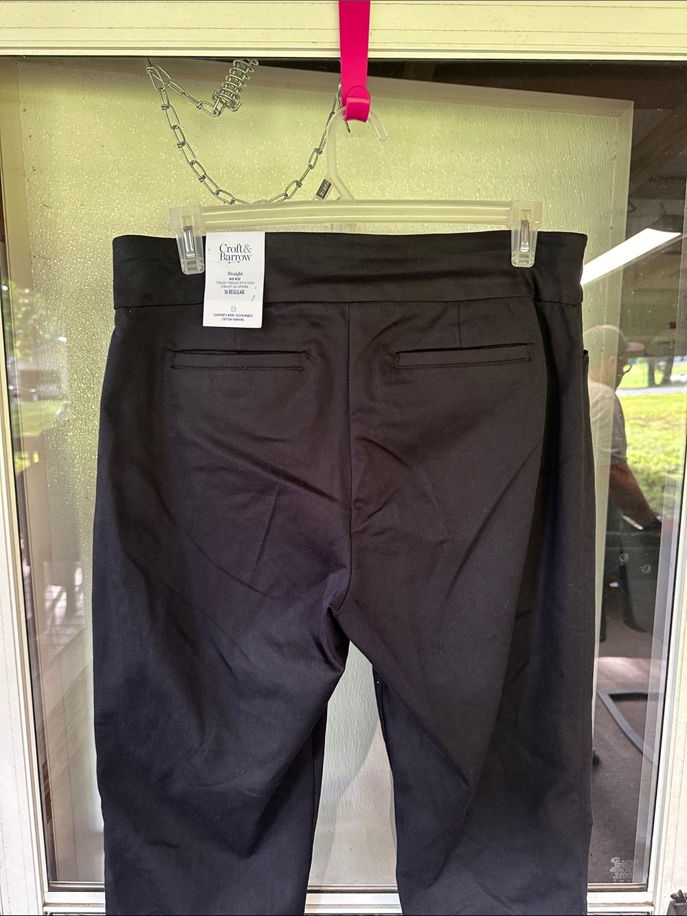 NWT Croft & Barrow black stretch pants size 16 regular - Picture 5 of 5